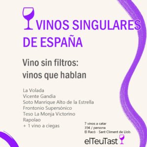 20marzo2026 - 20:00 | Vinos singulares de España